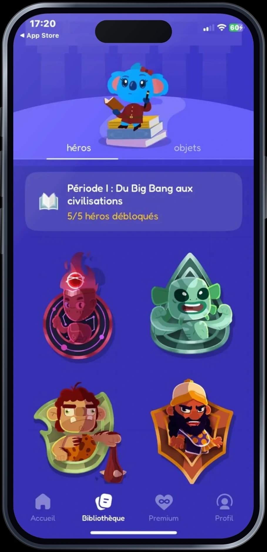 Sapio, application de culture générale — écran de jeu
