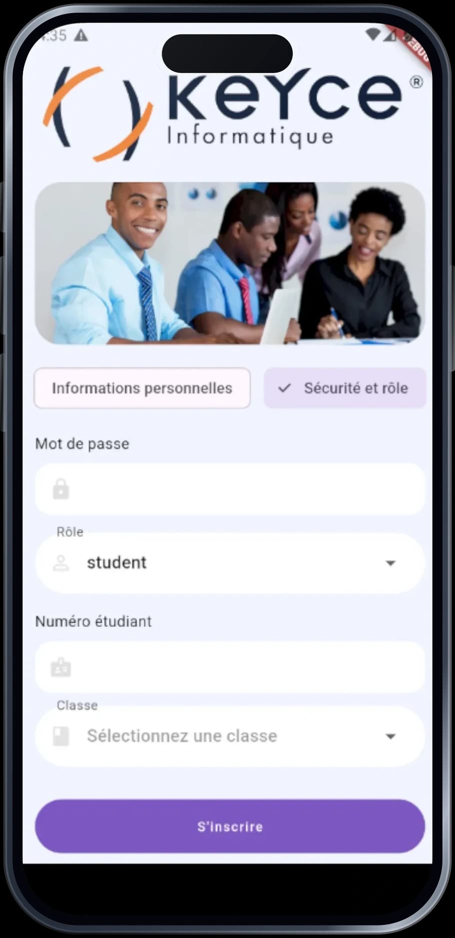 EduTrack — Gestion scolaire — capture 2