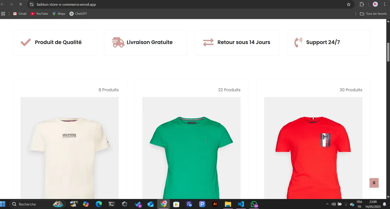 Fashion Store — E-commerce web — capture 2