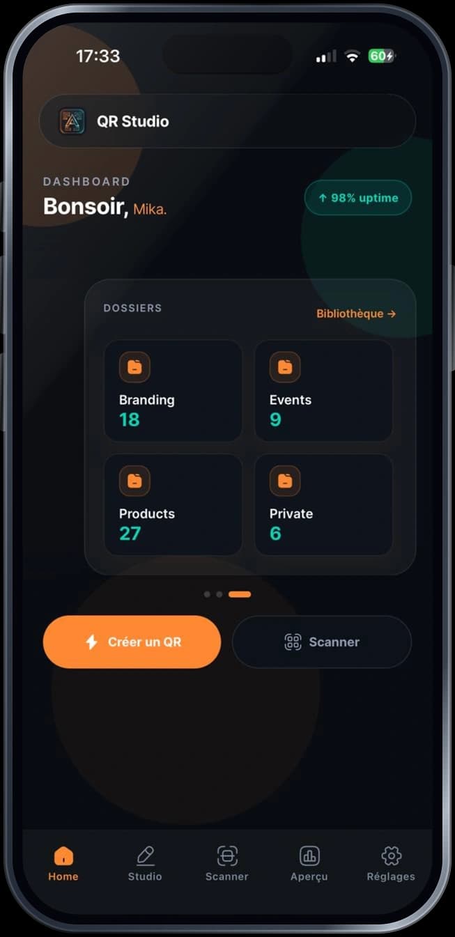 QR Studio — QR codes & codes-barres — capture 2