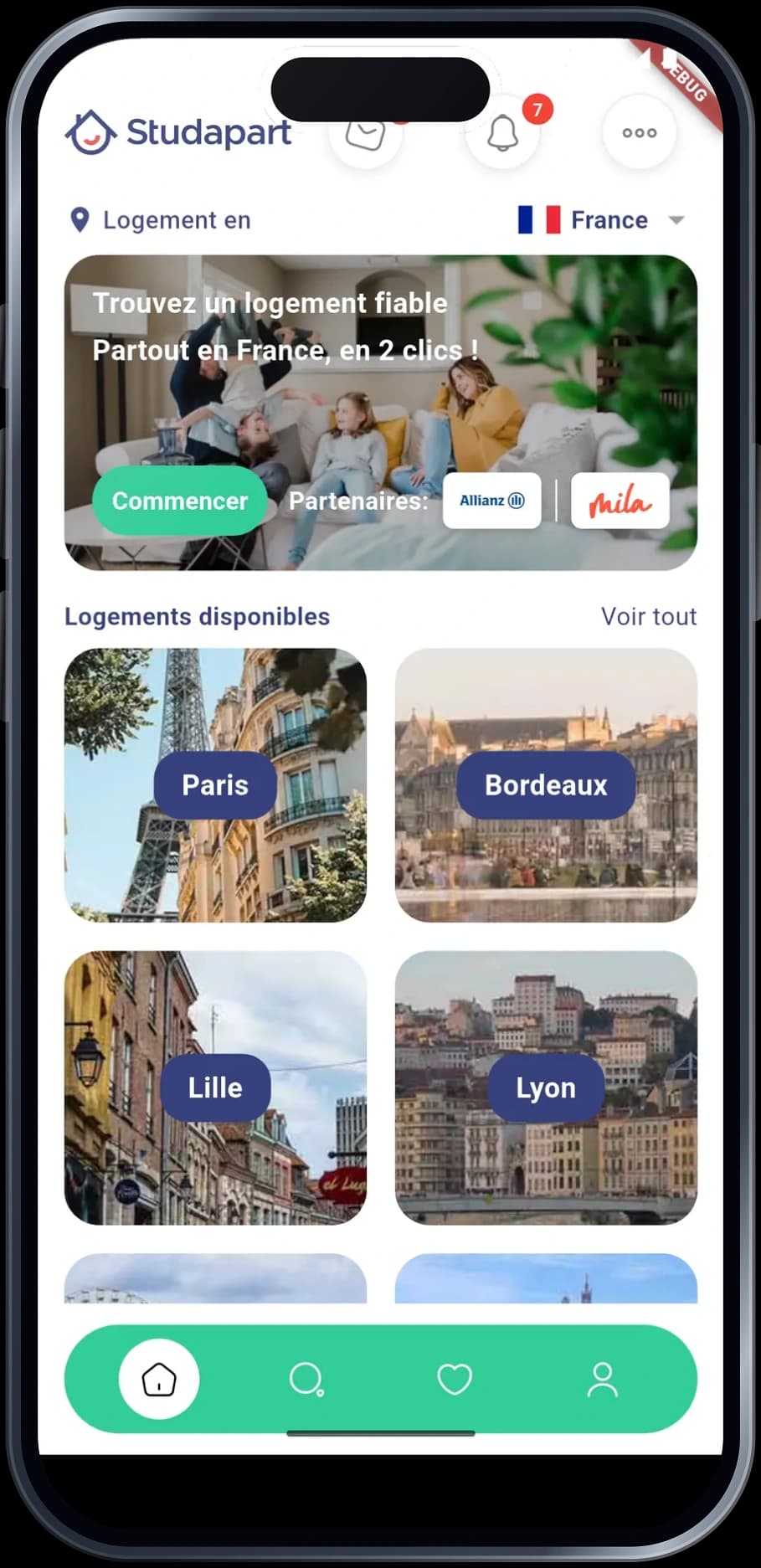 Studapart — Logements étudiants — capture 1
