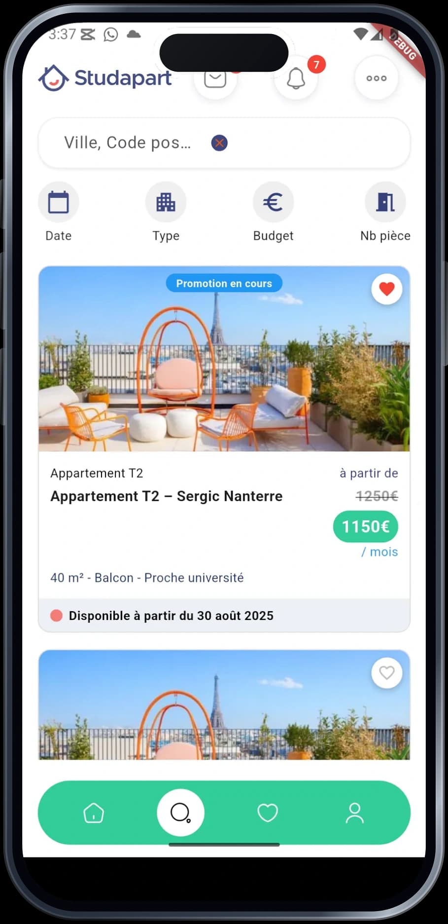 Studapart — Logements étudiants — capture 3
