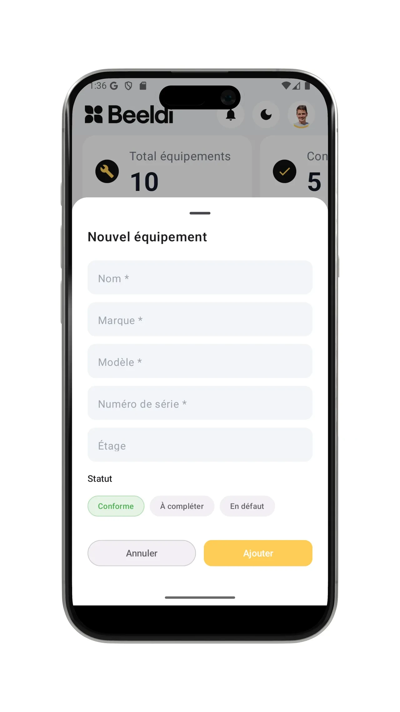Beeldi — Gestion d'équipements
