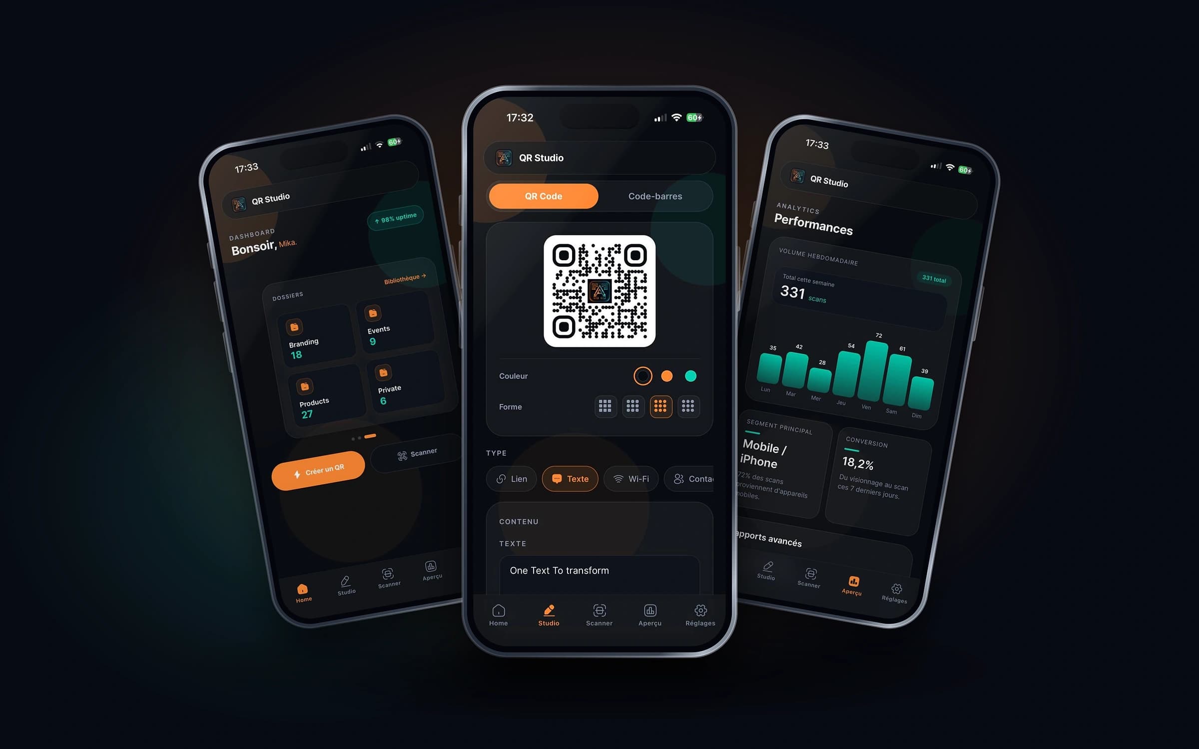QR Studio — QR codes & codes-barres