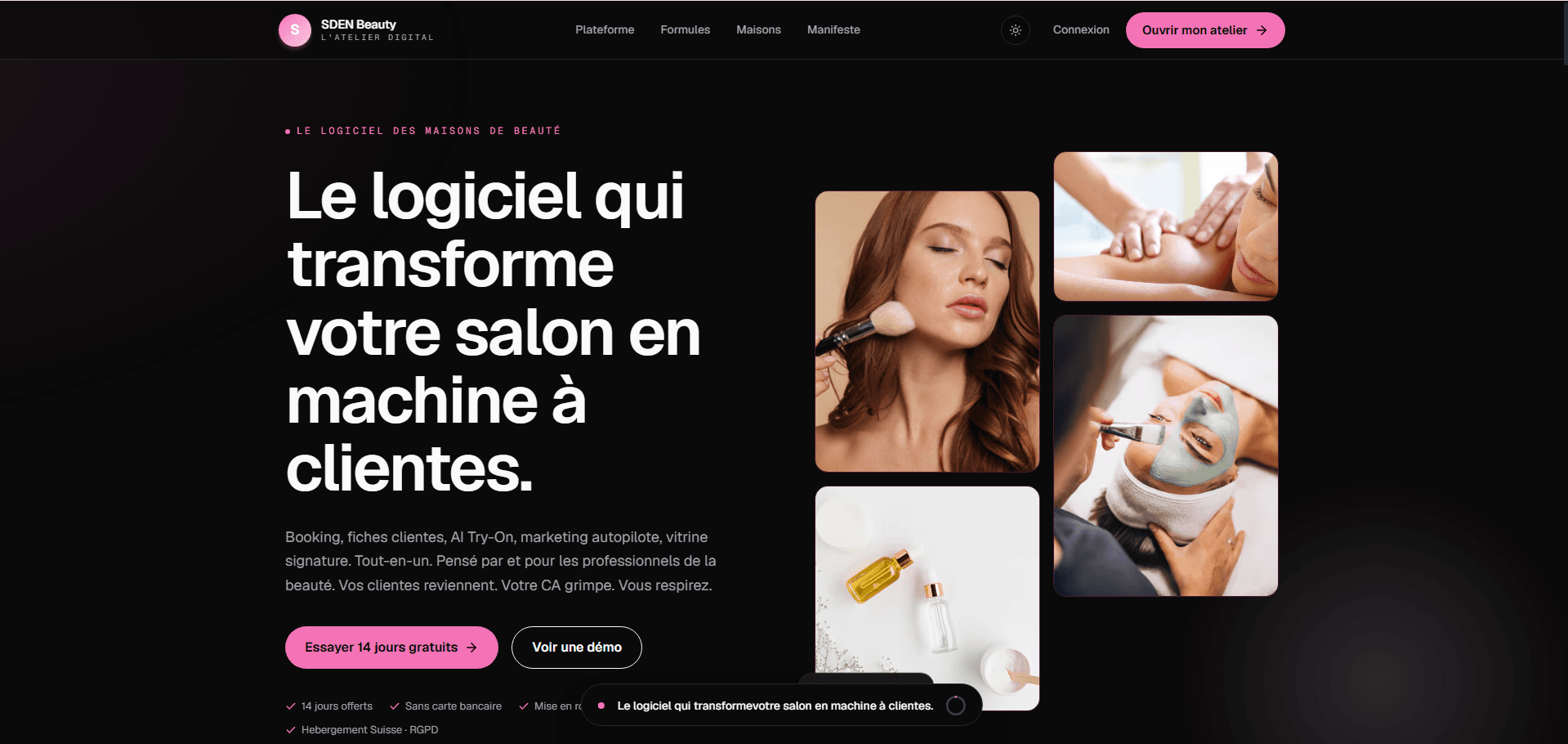 SDEN Beauty — SaaS salons de beauté